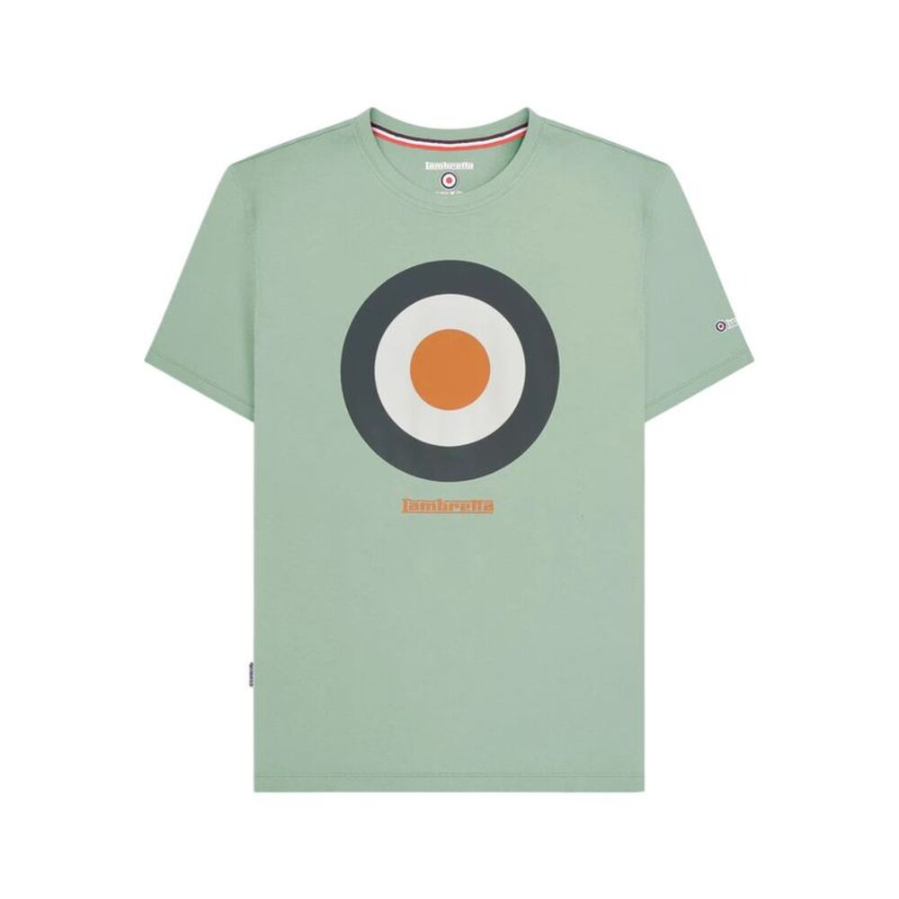 Lambretta Mens Target Cotton T-Shirt / Iceberg Green